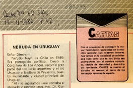 Neruda en Uruguay  [artículo].