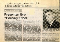 Presentan libro "Poesía y fútbol"  [artículo].