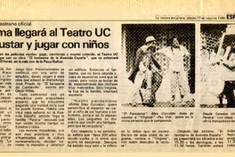 Fantasma llegará al Teatro UC para asustar y jugar con niños  [artículo].