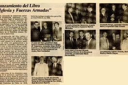 Lanzamiento del libro "Iglesia y Fuerzas Armadas"  [artículo].