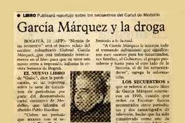 García Márquez y la droga  [artículo].