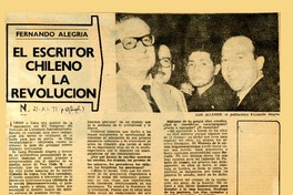 El escritor chileno y la revolución  [artículo] Winston Orillo.