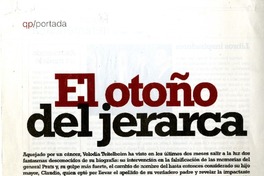 El Otoño del jerarca.  [artículo] María Isabel de Martini