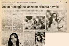 Joven rancagüina lanzó su primera novela  [artículo].