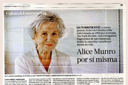 Alice Munro por sí misma  [artículo]