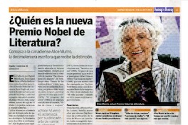 ¿Quién es la nueva Premio Nobel de Literatura?  [artículo] Emilio Contreras M.