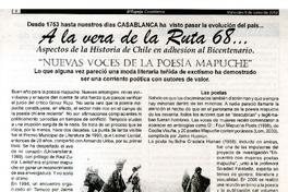 A la vera de la ruta 68  [artículo] Pedro Pablo Guerrero.