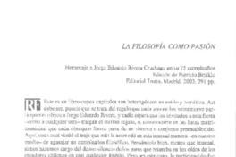 La filosofía como pasión  [artículo] César Ojeda Figueroa.
