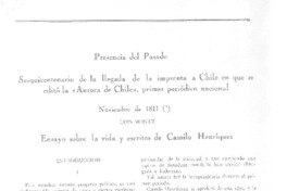 Presencia del pasado.  [artículo]