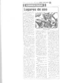 Lugares de uso  [artículo].