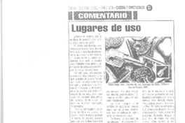 Lugares de uso  [artículo].