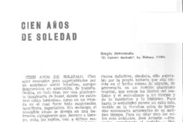 Cien años de soledad  [artículo] Sergio Benvenuto.