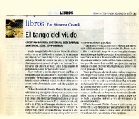 El tango del viudo  [artículo] Ximena Ceardi.