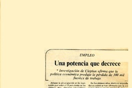 Una Potencia que decrece.  [artículo]