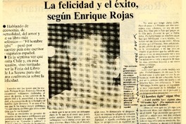 La Felicidad y el éxito según Enrique Rojas  [artículo] P.D.