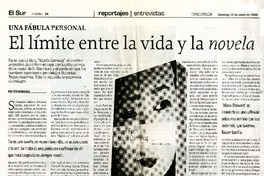 El límite entre la vida y la novela  [artículo]Tito Matamala.