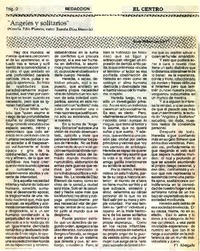 "Angeles y solitarios"  [artículo] Juan Mihovilovic.