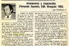 Amaneceres y crepúsculos  [artículo] Juan Mihovilovic H.