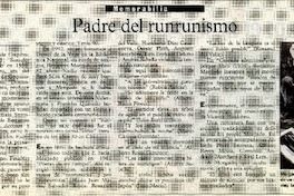 Padre del runrunismo  [artículo] Filebo