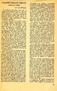 Cuando llega el viento"  [artículo] Luis Meléndez