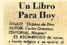 Un libro para hoy  [artículo] Pickwick.