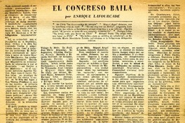 El Congreso baila  [artículo] Enrique Lafourcade.