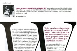 Teresa Wilms  [artículo] Soledad Reyes del Villar.