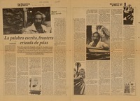 La palabra escrita, frontera erizada de púas  [artículo] Ana María Foxley.
