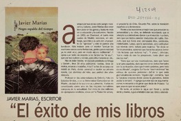 "El éxito de mis libros tiene algo de mal entendido"  [artículo] Marcia Scantlebury