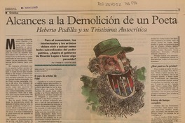 Alcances a la demolición de un poeta  [artículo] Enrique Lafourcade.