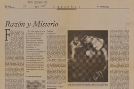 Razón y misterio  [artículo] César Ojeda Figueroa.