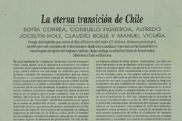La Eterna transición de Chile.  [artículo]