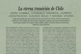 La Eterna transición de Chile.  [artículo]