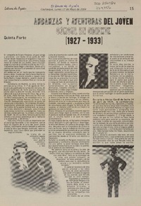 Andanzas y aventuras del joven Cónsul en Oriente (1927-1933)  [artículo]