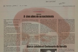 A cien años de su nacimiento.  [artículo]