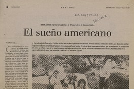 El sueño americano  [artículo] Marcelo Soto.