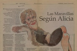 Las maravillas según Alicia  [artículo] Ximena Chávez Velásquez.