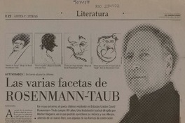 Las varias facetas de Rosenmann-Taub  [artículo] Patricio Tapia.