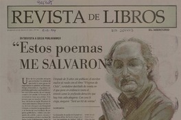 "Estos poemas me salvaron" (entrevista)  [artículo] Alvaro Mutis.