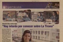 Milena Bravo Mollo, escritora nortina: "Hay interés por conocer sobre La Tirana" (entrevista)  [artículo]Viviana Bobadilla S.