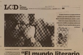 "El mundo literario chileno no es para señoritas" (entrevista)  [artículo]Javier García.