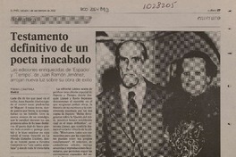 Testamento definitivo de un poeta inacabado  [artículo] Tereixa Constenla.