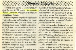"Versos en lo cierto"  [artículo] Miguel Ramírez