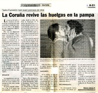 La Coruña revive las huelgas en la pampa  [artículo] Patricio Iglesias P.