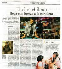 El cine chileno llega con fuerza a la cartelera  [artículo] Fernando Zavala.