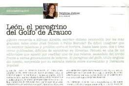 León, el peregrino del Golfo de Arauco  [artículo] Delphine Juthier.