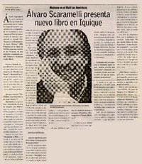 Álvaro Scaramelli presenta nuevo libro en Iquique (entrevista)  [artículo] Patricio Sesnich Jr.
