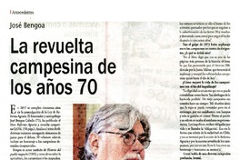 La revuelta campesina de los años 70  [artículo] Alejandro Lavquen.