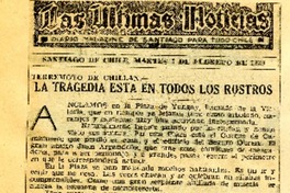 La tragedia esta en todos los rostros.  [artículo]