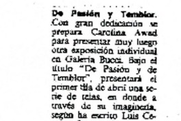 De pasión y temblor.  [artículo]